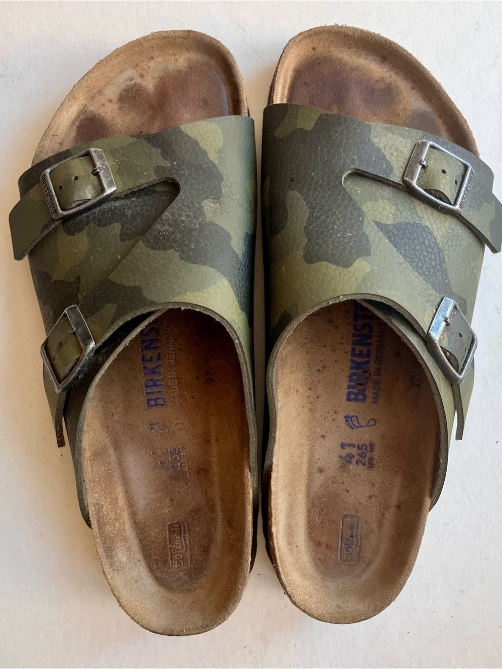 Birkenstock Sandals EU41 Woman S-10 Zurich Camo Softfoot
